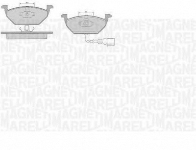 MAGNETI MARELLI 363916060516 -  Комплект тормозных колодок, дисковый тормоз